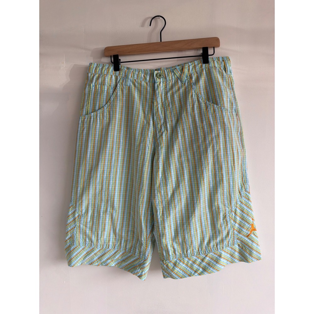 Vintage Air Jordan Jumpman Striped Chino Basketball Shorts Y2K Multi-Color 36